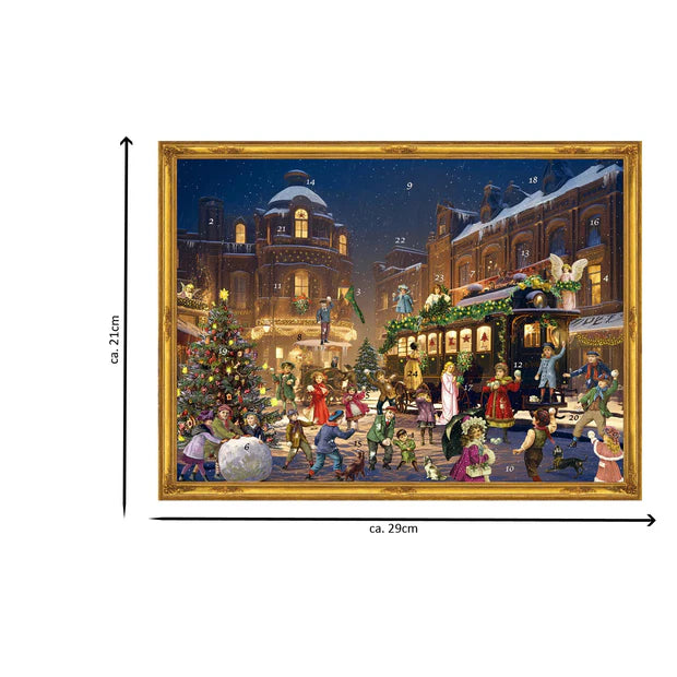 Adventskalender" Wheinachtlicher Bahnhof"