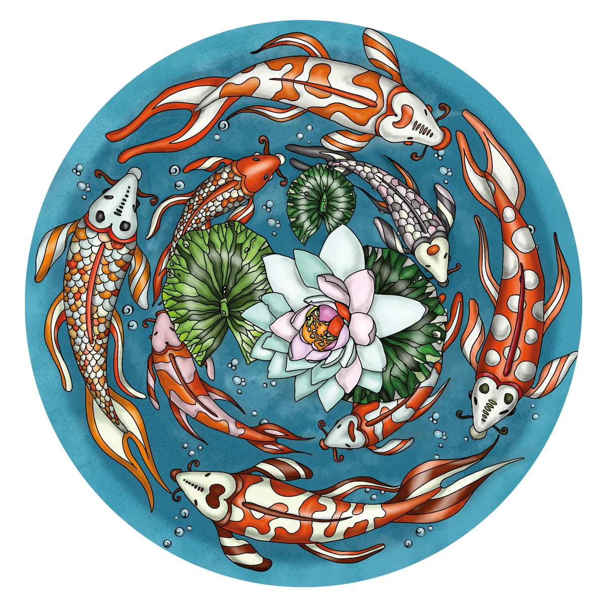 Holzpuzzle Double "Koi"