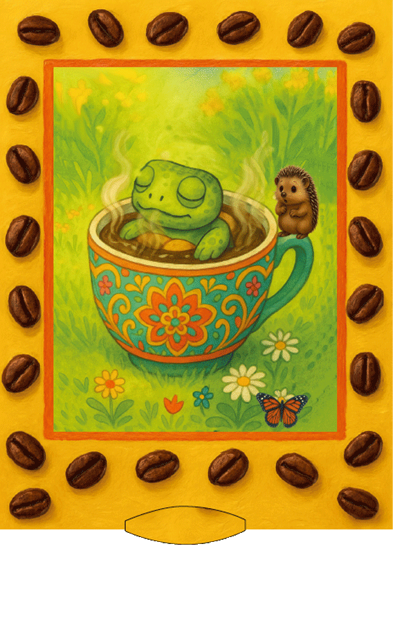 Lebende Karte "Kaffee"