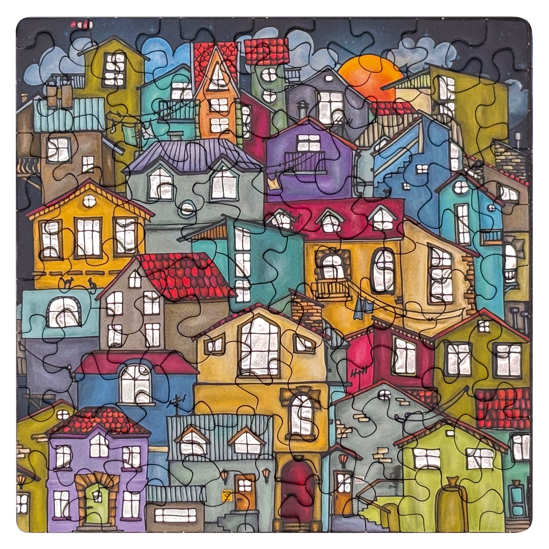 Art Puzzle 1500 Teile – Motiv Bunt, Größe 85x60 Cm, Inkl. Support Für Verlorene Teile