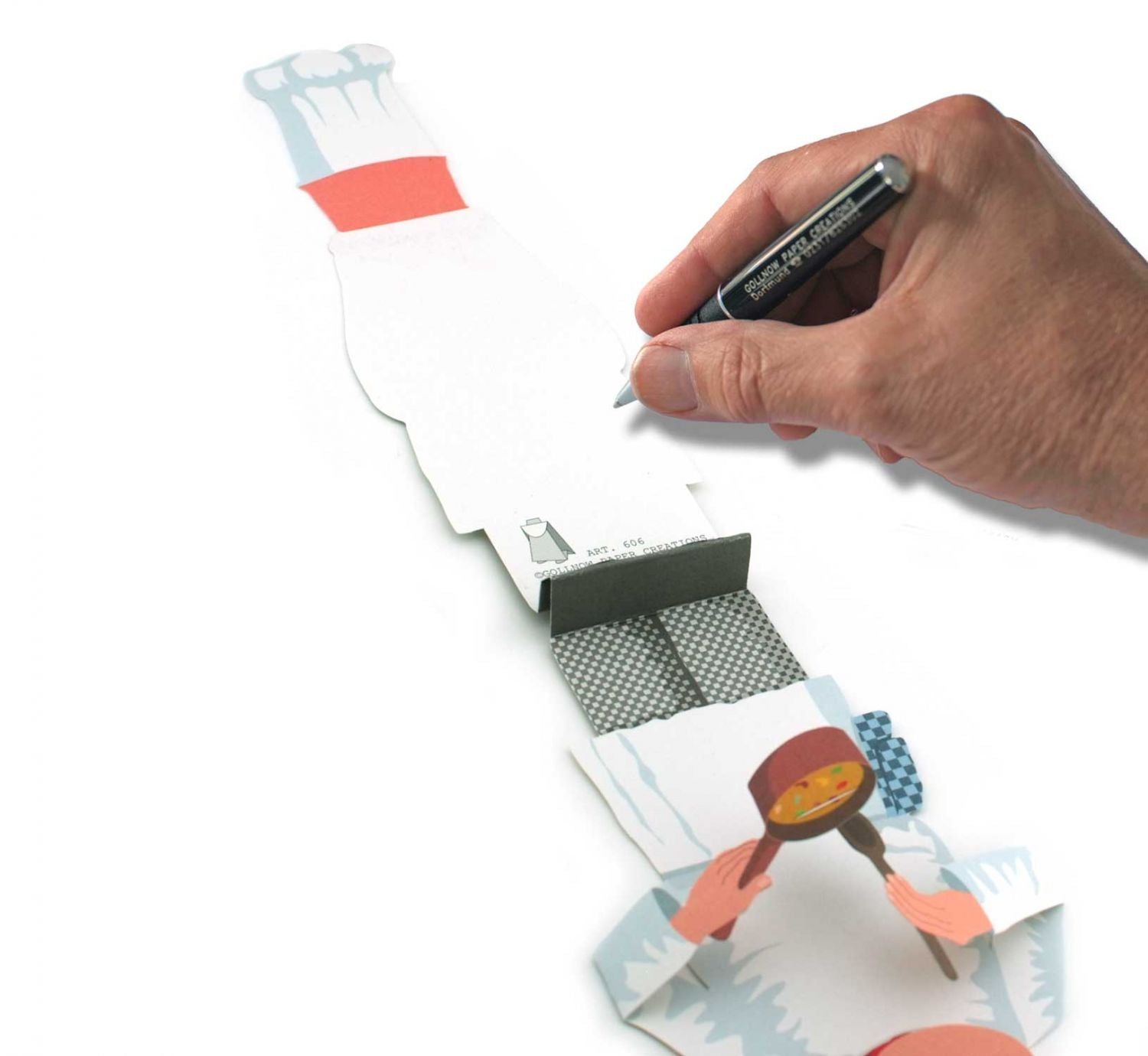 Carte type 3D "chef"