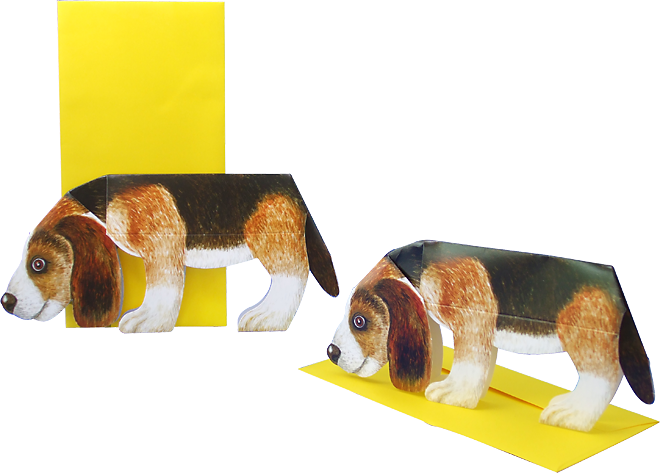 3D animal card "Pug"