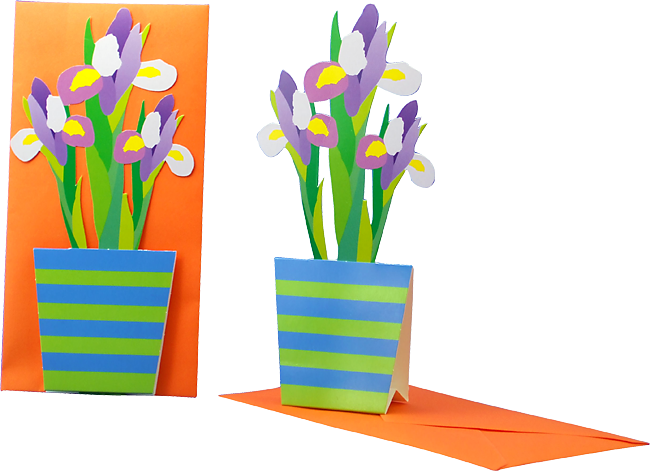 3D flower card "Christmas tree"