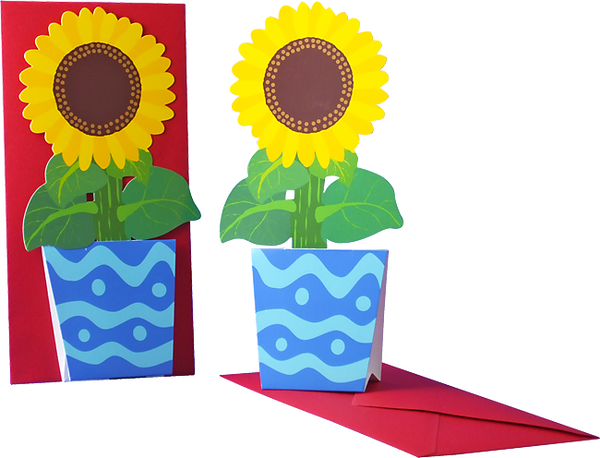 3D Blumenkarte "Sonnenblume"
