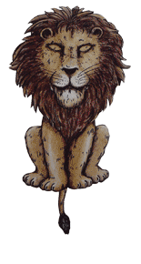 Handicraft sheet lion