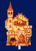 Handicraft sheet ghost castle