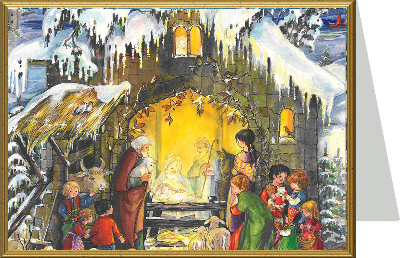Weihnachtskarte "Jesus ist geboren"