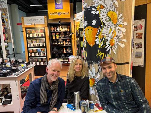 Dirk Lampe, Hilke Arends und Sabri Mustafa von der Bärenpresse