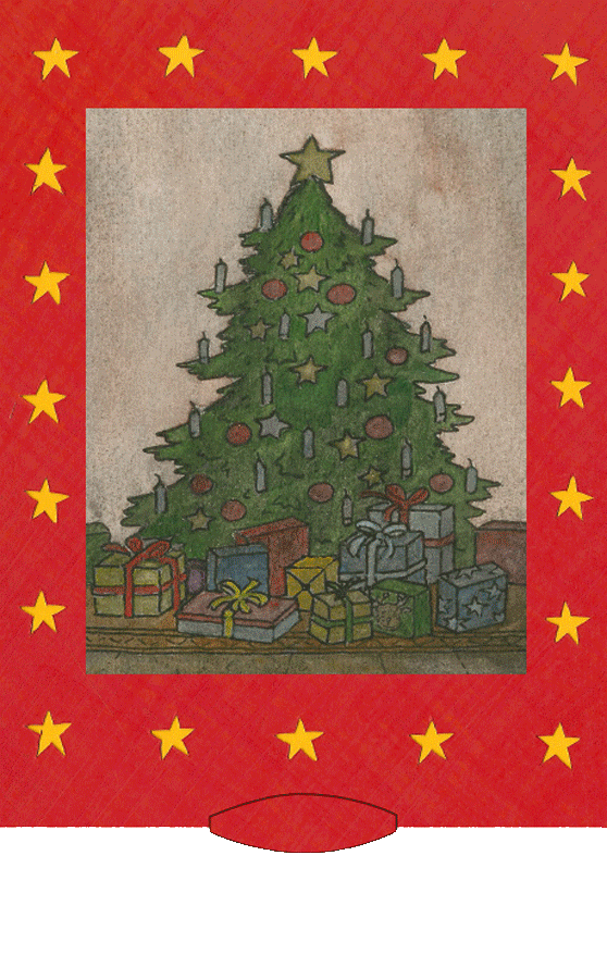 Lebende Karte "Sleeping Santa"