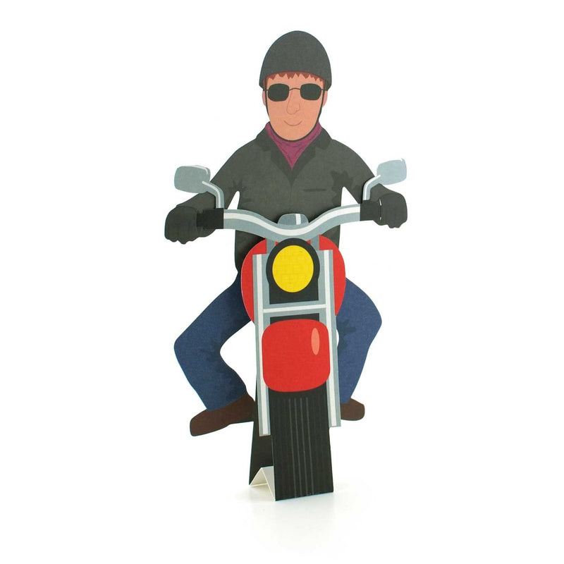 Carte type 3D "Motocycliste"