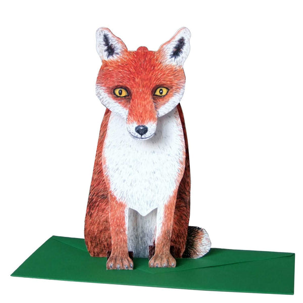 Carte pliante animal 3D "renard"