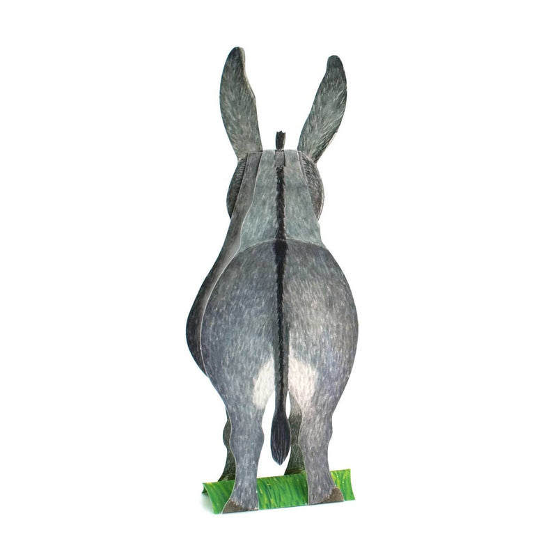 Carte pliante animal 3D "âne"