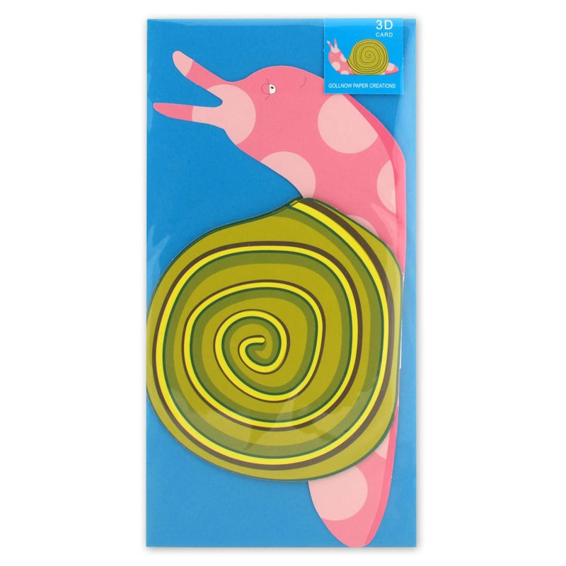 Carte pliante animal 3D "escargot"