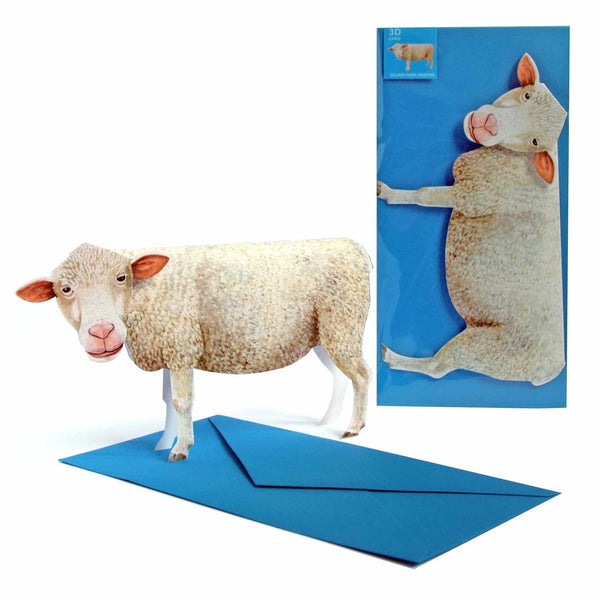 Carte pliante animaux 3D "Mouton"