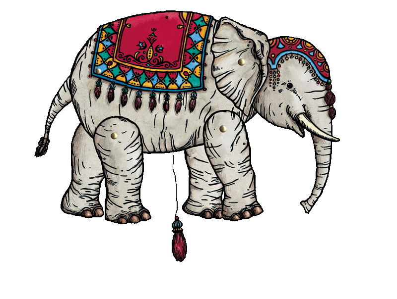  Craft sheet elephant Illustration 