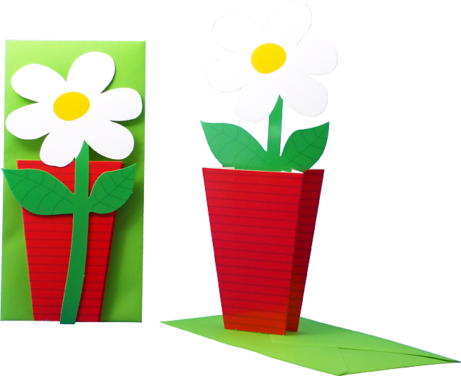 3D flower card "Christmas tree"