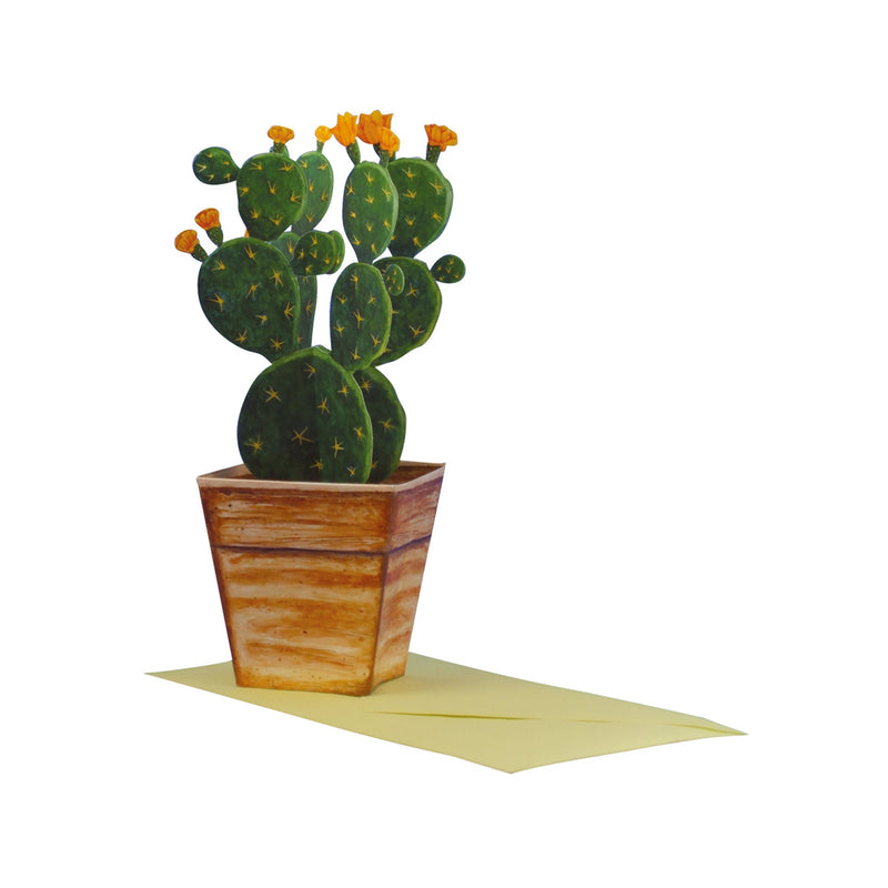 3D-Blumenkarte "Kaktus"