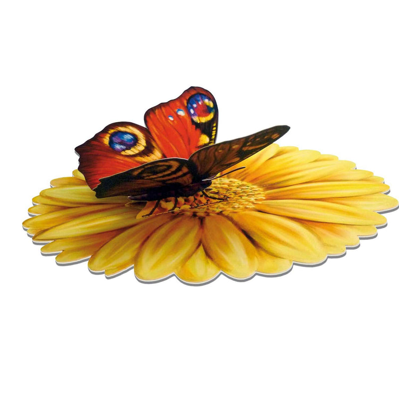 Carte pop-up papillons et fleurs - Carte pop-up papillon 3D