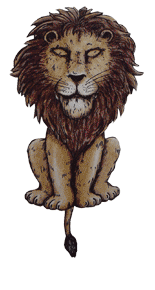 Handicraft sheet lion