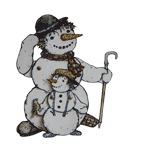 Craft sheet snowman