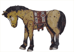 Handicraft sheet Indian horse