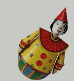 Handicraft sheet stand-up clown